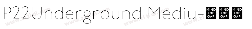P22Underground Mediu字体转换